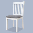 Modern Dining Chair, Wooden Back, Cushion Seats (Set of 2) by Unique Piece Furniture
