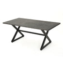 Rolando Outdoor Aluminum Dining Table with Steel Frame