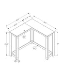 Corner Accent Console Table For Entryway, Contemporary & Modern - Cherry