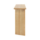 X-Frame Console Table, Angled Cross Leg Design, Rounded Edges - Natural by HouseOfZazla