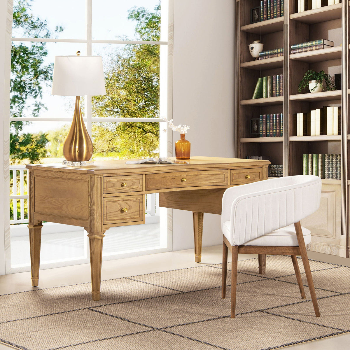 Dauphin - 5 Drawer Executive Desk, photo 3 of 33