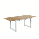 Square Extendable Dining Table With Metal Legs by Unique Piece Furniture