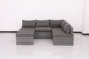 Patio Sofa With Cushions - Gray by Unique Piece Furniture