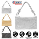 Rhinestone Evening Bag with Detachable Strap