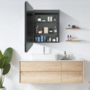 20x28 inch 3 colors with light Black framed Wall mount Medicine Cabinet with Mirror Anti-fog function