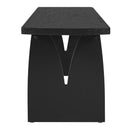 Black Modern Dining Bench