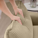 Modern 2 Seater With 4 Pillows, Upholstered Deep Seating Loveseat by HouseOfZazla