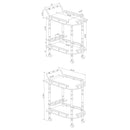 2 Shelf Serving Cart - Brown by HouseOfZazla