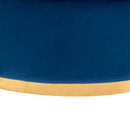 360 Degree Swivel Accent Chair Velvet Modern Upholstered Barrel Chair Over-Sized Soft Chair with Seat Cushion for Living Room, Bedroom, Office, Apartment, Blue