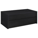 Canyon - Lift Top Table With Dual Drawers Storage Solution - Black by HouseOfZazla