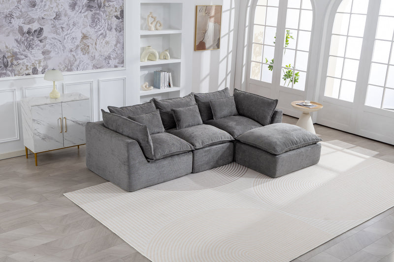 102.3" Width Cloud Couch Oversized Modular Sectional Sofa, photo 4 of 10