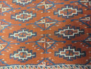 2'8" X 4' Antique Handmade Tribal Wool Rug Pillow Case Yamud Flat Weave Diamond