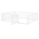 Metal Floor Bed Frame With Fence And Door by Unique Piece Furniture