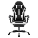Ergonomic Gaming Chair with Footrest and Lumbar Support