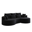 Curved Oversized Sectional Sofa With Extra Deep Seat by HouseOfZazla