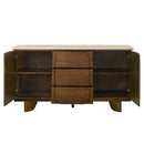 Kasha - Server With Marble Top Top - Vintage Oak by Unique Piece Furniture
