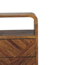 Lille - Mini Curved Nightstand - Oak by HouseOfZazla