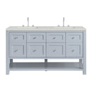James Martin Breckenridge 60" Double Bathroom Vanity, Serenity Blue
