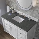 James Martin Bristol 48" Single Bathroom Vanity, Bright White