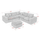 Sectional Sofa With Moveable Ottoman by HouseOfZazla