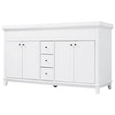 Bathroom Vanity With Double Sinks, 3 Drawers & 4 Doors - White by HouseOfZazla