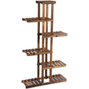 6 Tier Garden Wooden Shelf Storage Plant Rack Stand by LJGDeals