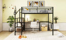 Loft Bed With Desk And Lateral Storage Ladder by HouseOfZazla