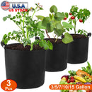 3 Pack Plant Grow Bags Potato Vegetable Planter Bags Breathable Planting Fabric Pots 7Gallons
