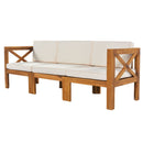 Topmax Outdoor Patio Wood 5-Piece Sectional Sofa Seating Group Set by HouseOfZazla