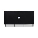 Aspen Vertical Tufted Headboard Platform Bed Set, King, Mink Beige Performance Velvet