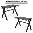 Ergonomic Gaming Desk with Mousepad and Cup Headphone Holder by LJGDeals