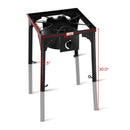 100000 BTU Portable Propane Outdoor Camp Stove with Adjustable Legs by LJGDeals