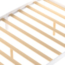 Full Size Platform Bed With Under Bed Drawers - White