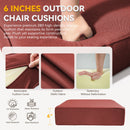 6" Thicker Outdoor Chair Cushion Set