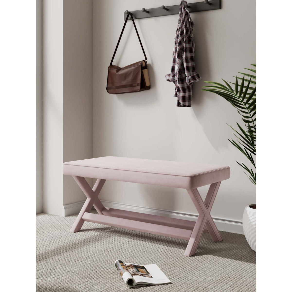 Abigail - Accent Bench With Piped Cushion, photo 33 of 40