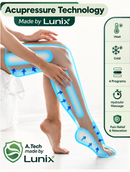 LX10 Full Leg Compression Massager, Charcoal Black
