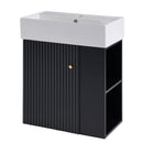 Modern Floating Bathroom Vanity With Ceramic Basin Perfect For Small Bathrooms by HouseOfZazla