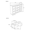 Elsa - 2 Toned And Dresser With Bar Handle And Construction by Unique Piece Furniture