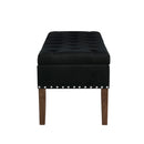 Tufted Bench with Storage