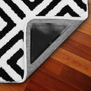 16Pcs Area Rug Gripper Pad Non Slip Anti Curling Carpet Mat Gripper Self- Adhesive Reusable Washable Renewable Hard Wood Floor Safe