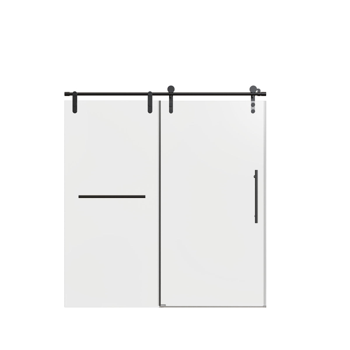 Frameless Single Sliding Shower Doors With Towel Rail & Handle, photo 11 of 40