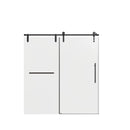 Frameless Single Sliding Shower Doors With Towel Rail & Handle by HouseOfZazla