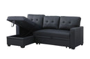 Upholstered Pull Out Sectional Sofa With Chaise by HouseOfZazla