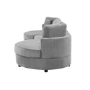 Modern 3 Seater Upholstered Sofa With Curved Design by HouseOfZazla