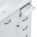 36" Bathroom Vanity With Sink, 2 Tip-Out Drawers, Soft Close Hinges by HouseOfZazla
