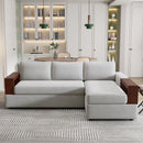 Sectional Sofa Upholstered Sofa Couch With Reversible Armrests For Living Room by HouseOfZazla
