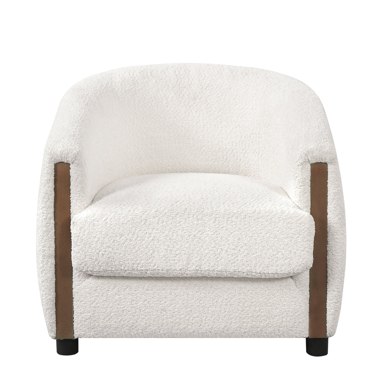 31.8" Modern Curved Barrel Accent Chair, photo 4 of 10