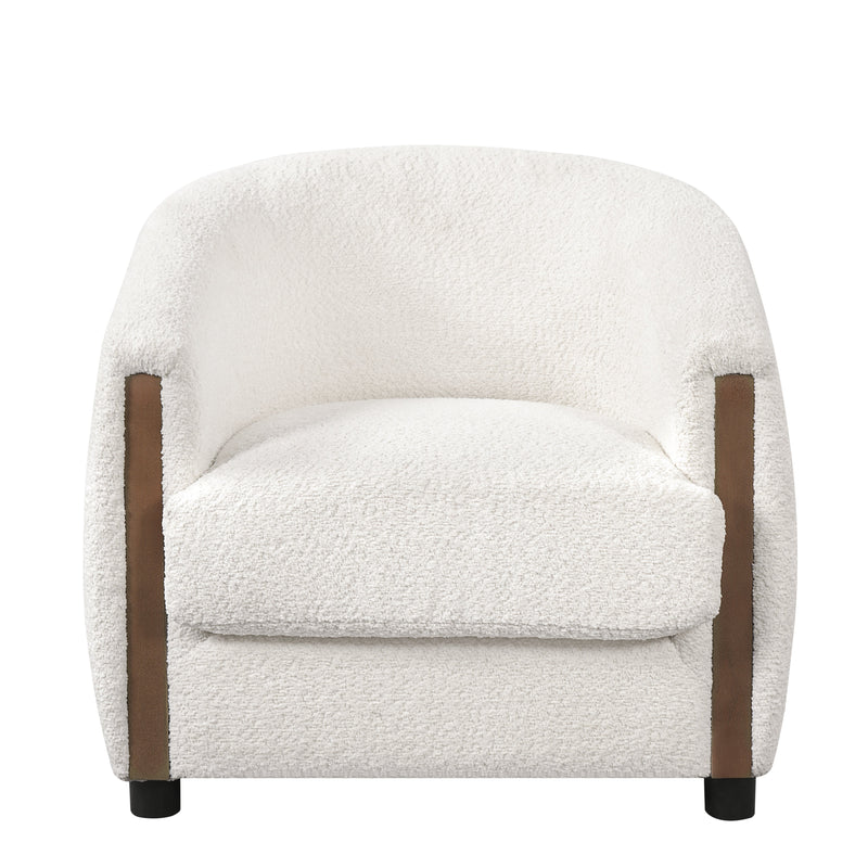31.8" Modern Curved Barrel Accent Chair, photo 4 of 10