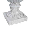 Outdoor Garden Urn Planter, Antique White by HouseOfZazla