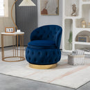 360 Degree Swivel Cuddle Barrel Accent Storage Chairs, Round Armchairs with Wide Upholstered, Fluffy Velvet Fabric Chair for Living Room, Bedroom, Office, Waiting Rooms